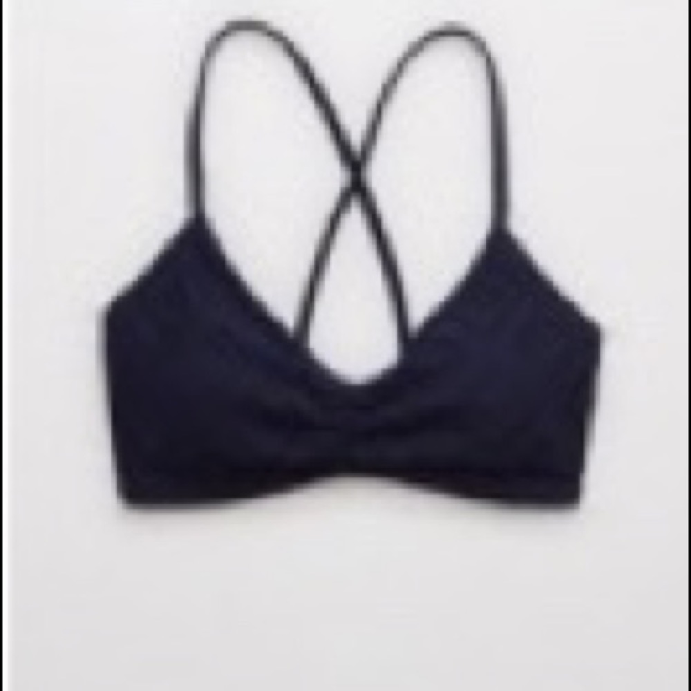 aerie scoop eyelet bikini top